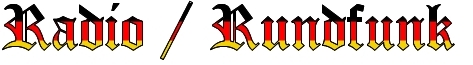 Page Title - Radio / Rundfunk Page Title - Radio / Rundfunk